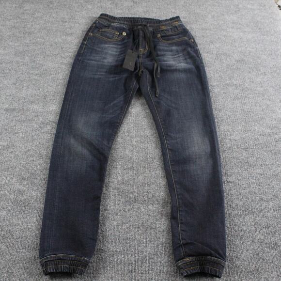 R13 Jeans Womens Small Boy Skinny Jogger Denim Italy Quiet Luxury Casual Chic - Picture 1 of 13